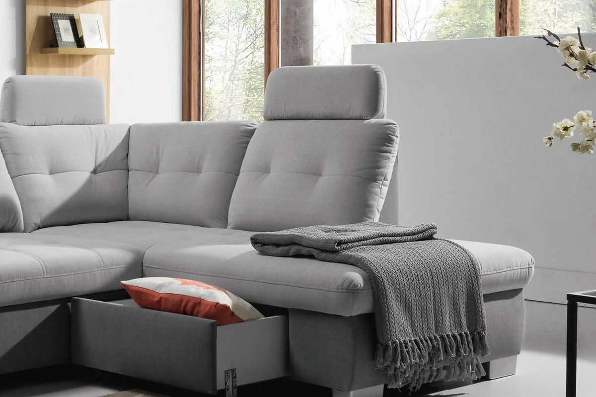 Cremona L Corner Sofa Bed With Storage