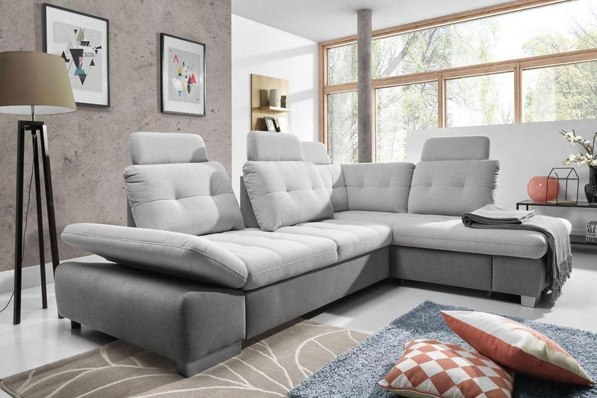 Cremona L Corner Sofa Bed With Storage