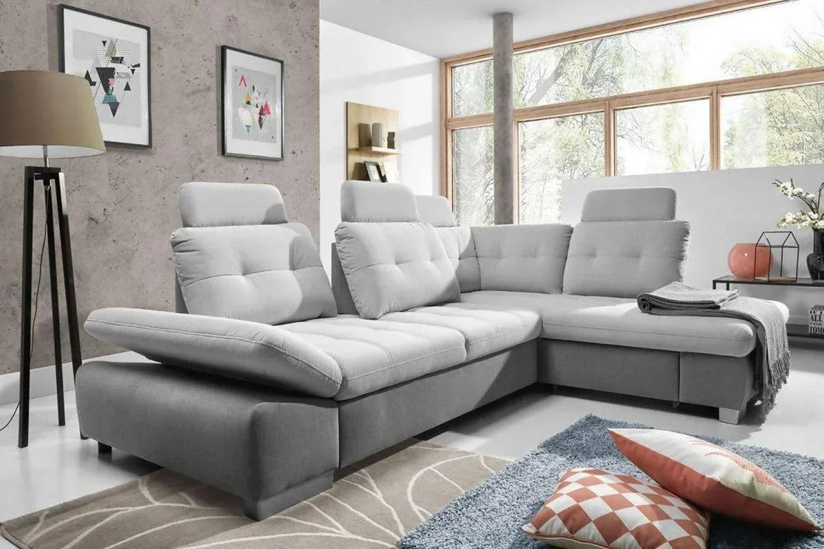 Cremona L Corner Sofa Bed With Storage