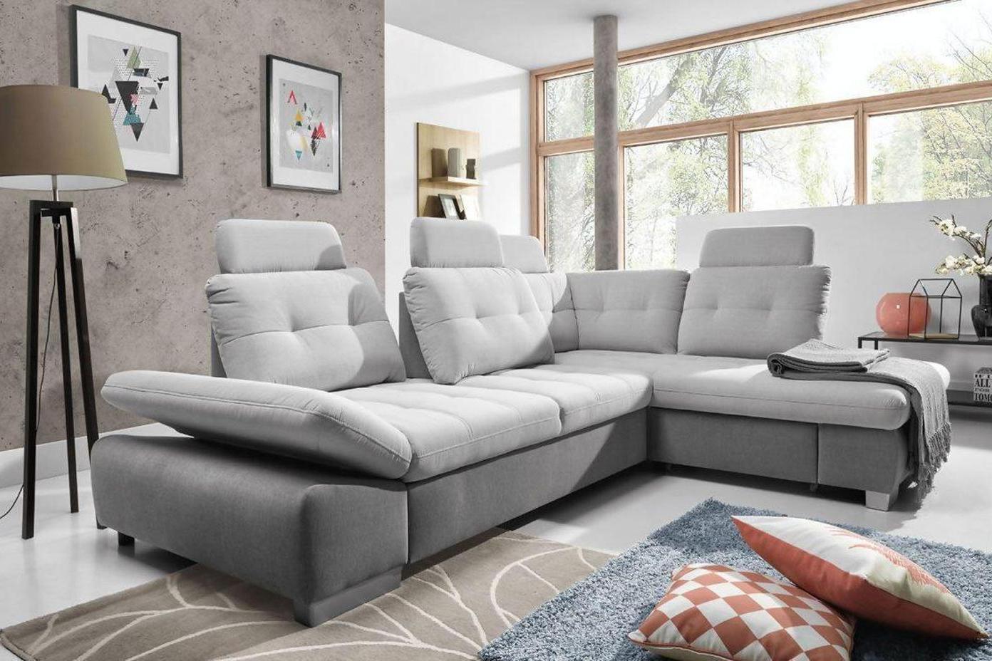 Cremona L Corner Sofa Bed With Storage