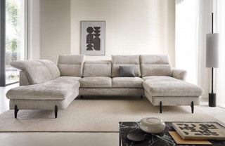 Sienna 1 U Shape Corner Sofa Bed - Msofas LTD