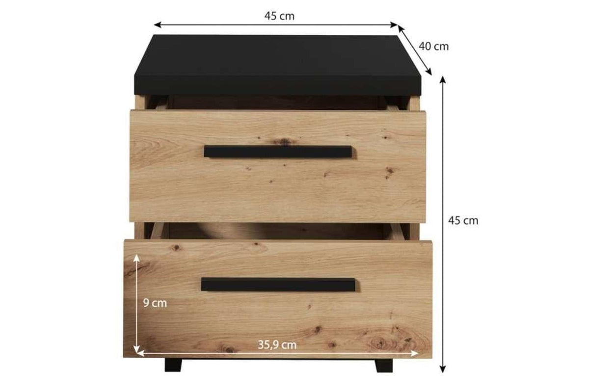 Inez Artisan Bedside Table