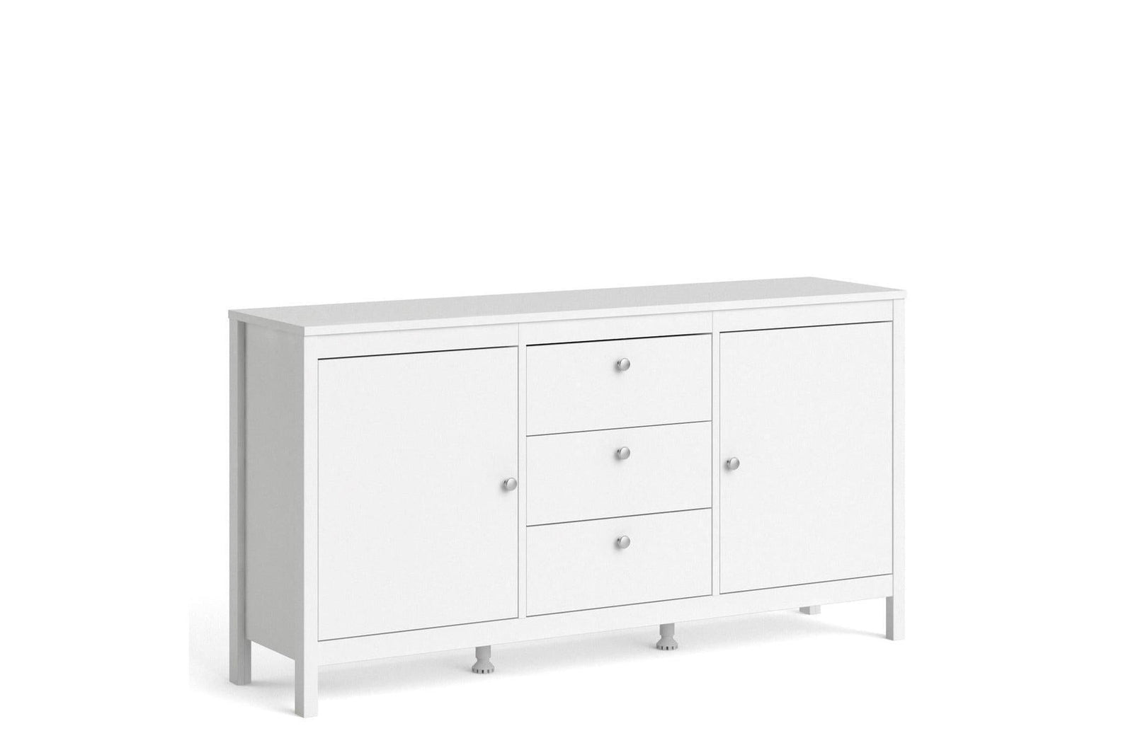 Madrid Sideboard 2 Doors + 3 Drawers In White