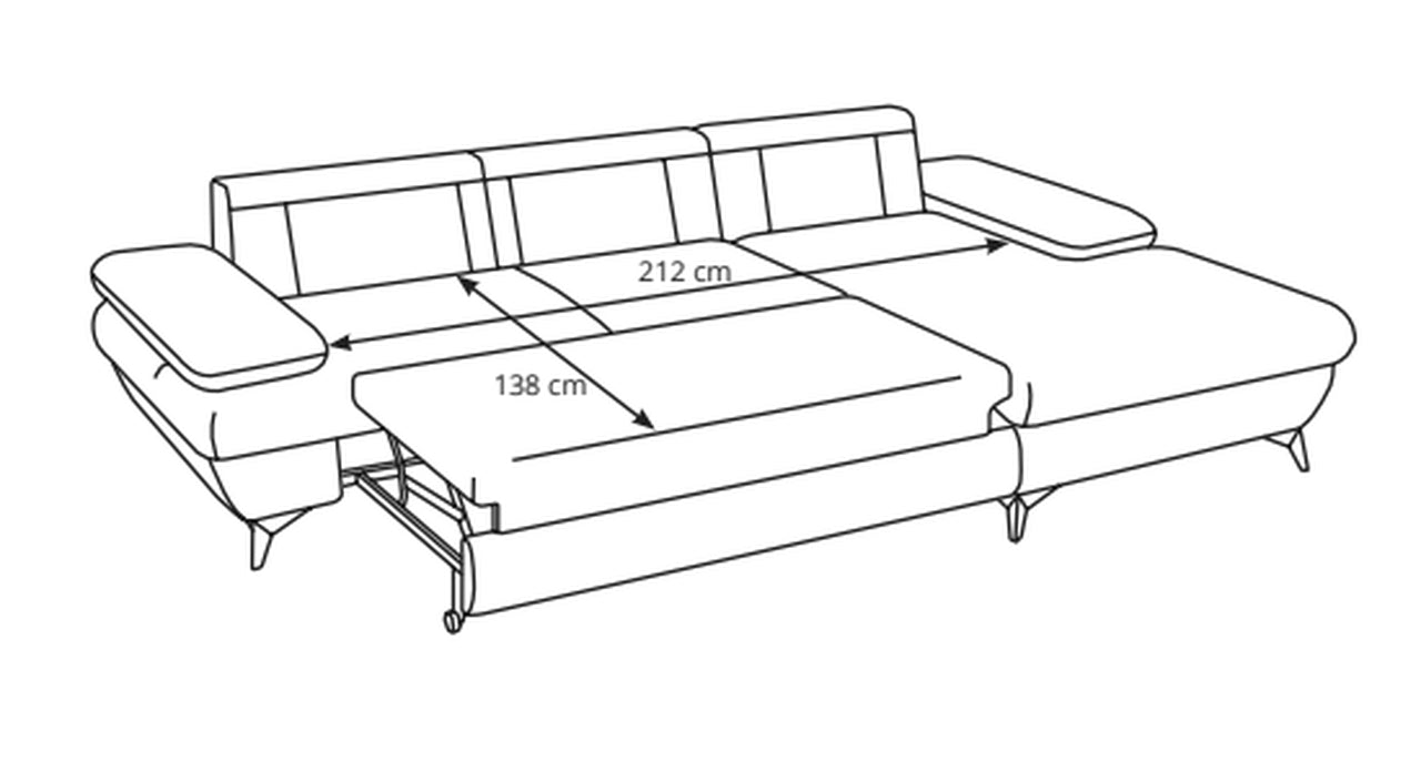 Stella Corner Sofa Bed Zoya 01 Fast Delivery