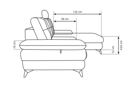 Stella Corner Sofa Bed