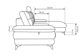 Stella Corner Sofa Bed Zoya 01 Fast Delivery - Msofas LTD