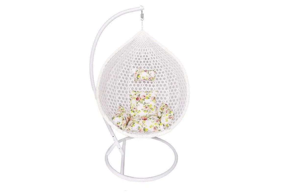 Garden Swivel Chair White