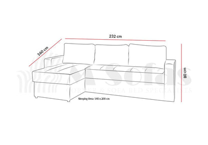 Sydney Corner Sofa Bed