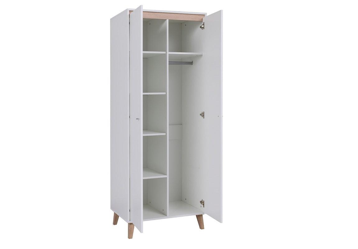 Oviedo Wardrobe White / Light San Remo 80