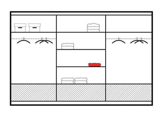 Marsylia 255 Graphite Wardrobe with Mirror - Msofas LTD