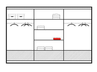 Marsylia 255 White Wardrobe with Mirror - Msofas LTD