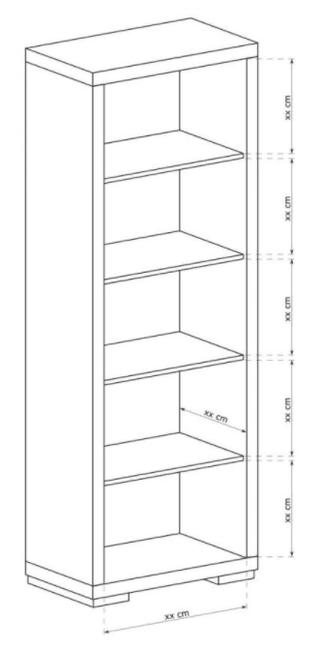 Vegas Bookcase - Msofas LTD