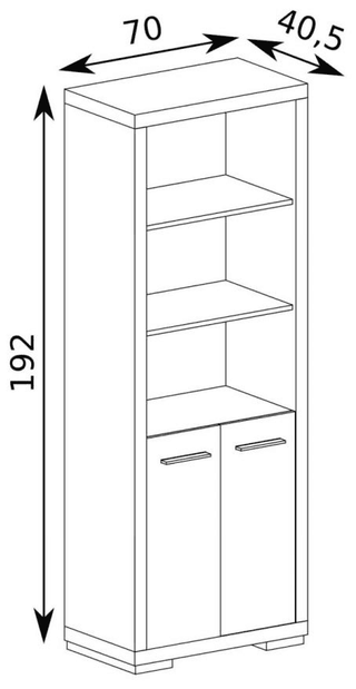 Vegas Bookcase - Msofas LTD