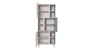 Memone White Oak Tall Cabinet - Msofas LTD