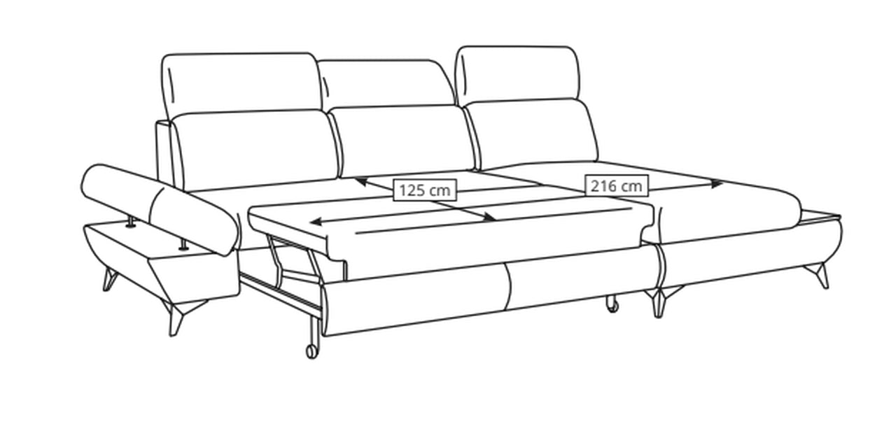 Titan Corner Sofa Bed