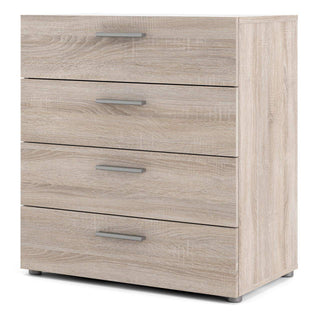 Pepe Chest of 4 Drawers in Truffle Oak - Msofas LTD