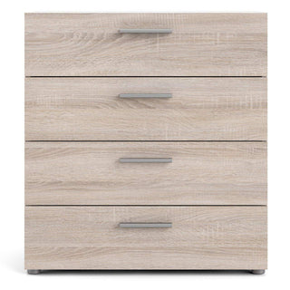 Pepe Chest of 4 Drawers in Truffle Oak - Msofas LTD