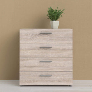 Pepe Chest of 4 Drawers in Truffle Oak - Msofas LTD