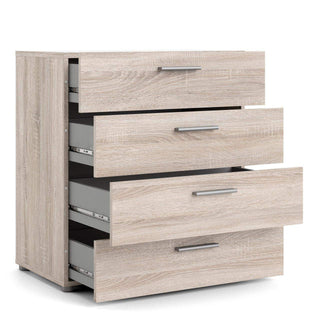 Pepe Chest of 4 Drawers in Truffle Oak - Msofas LTD