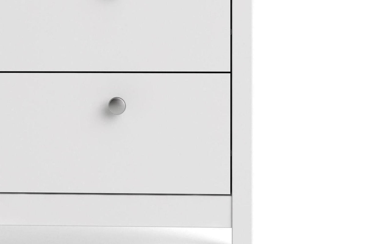 Madrid China Cabinet 2 Doors + 3 Drawers In White