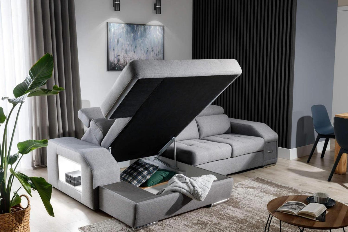 Tulon Corner Sofa Bed With Storage