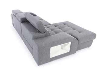 Sofa narożna Tulon z funkcją spania i schowkiem 