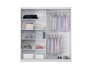 Tunis 200 Graphite Wardrobe with Mirror - Msofas LTD