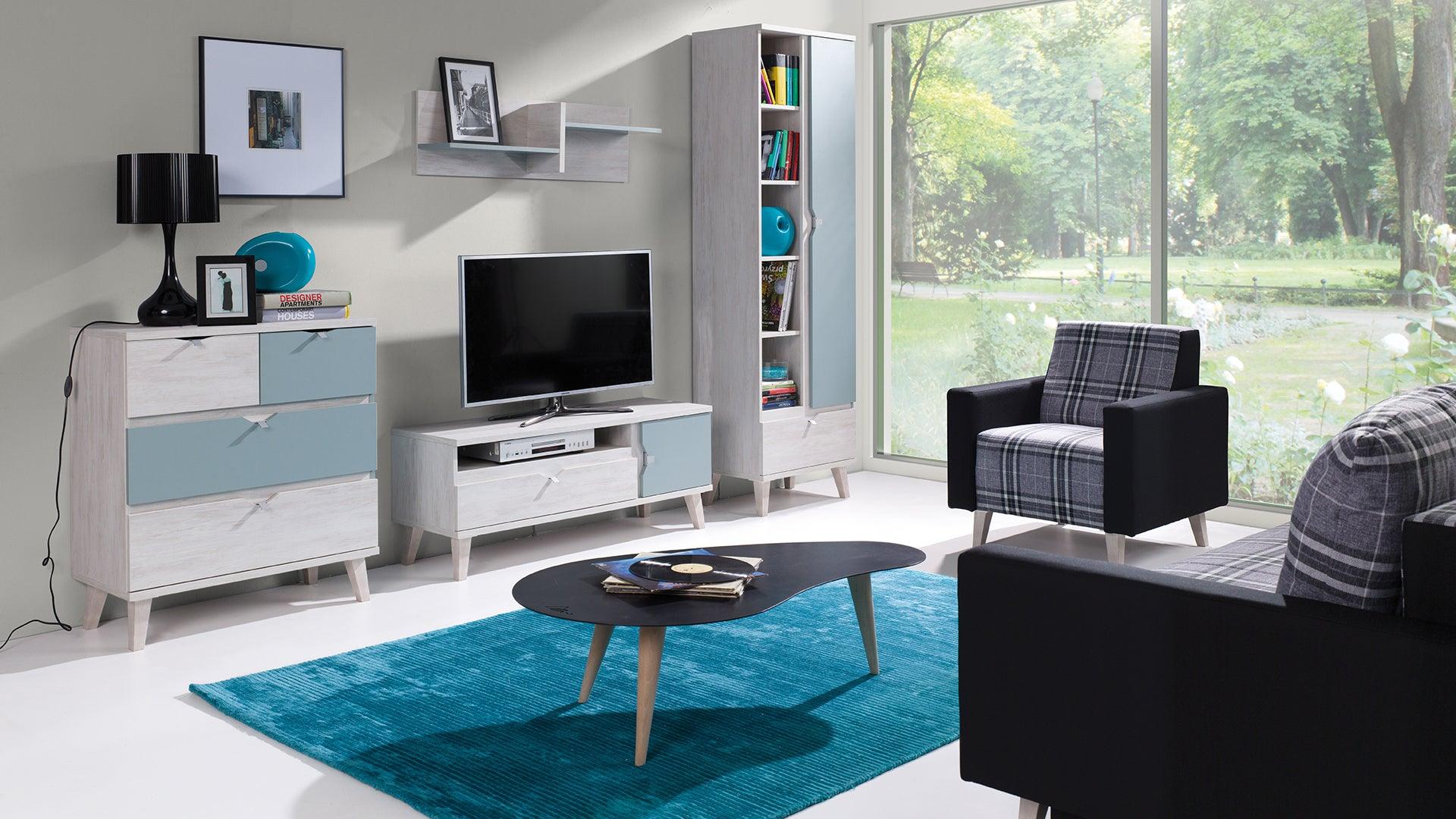 Memone White Oak TV Unit