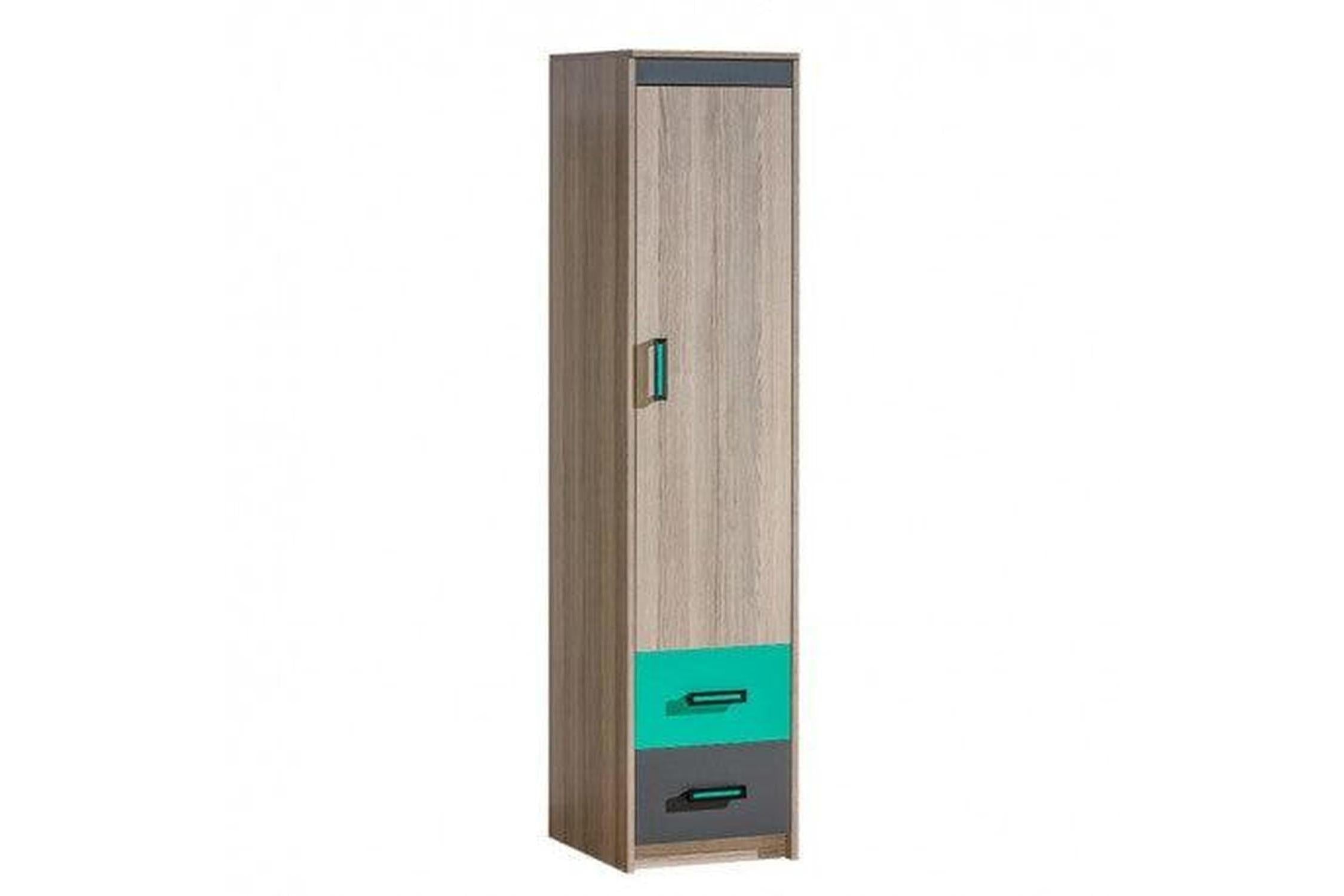Ultimo U2 Express Delivery Narrow Wardrobe Dark Coimbra Ash/Green