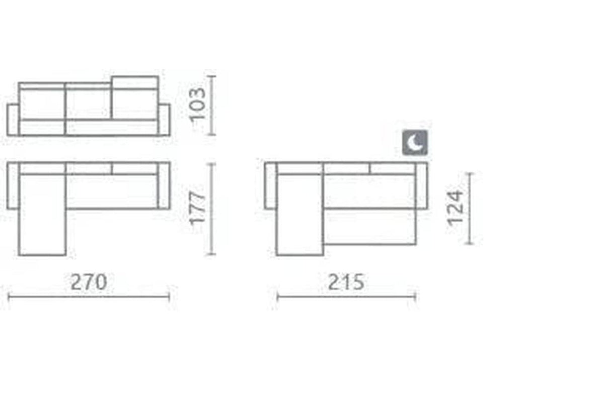 Umbria Iii Corner Sofa Bed With Storage