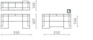 Umbria IV U Shape Corner Sofa Bed - Msofas LTD