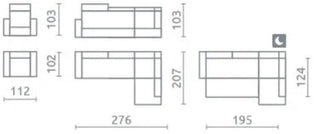 Umbria II Corner Sofa Bed - Msofas LTD