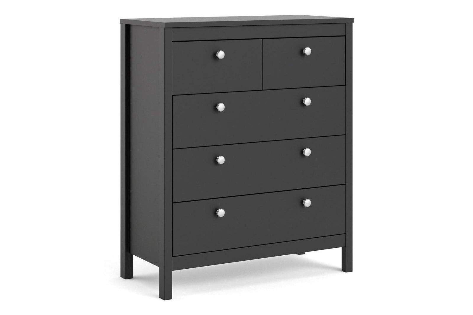 Madrid Chest 3+2 Drawers In Matt Black