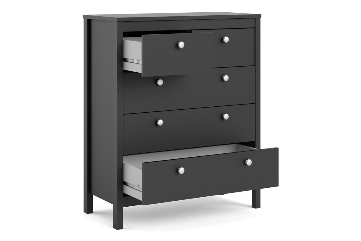 Madrid Chest 3+2 Drawers In Matt Black