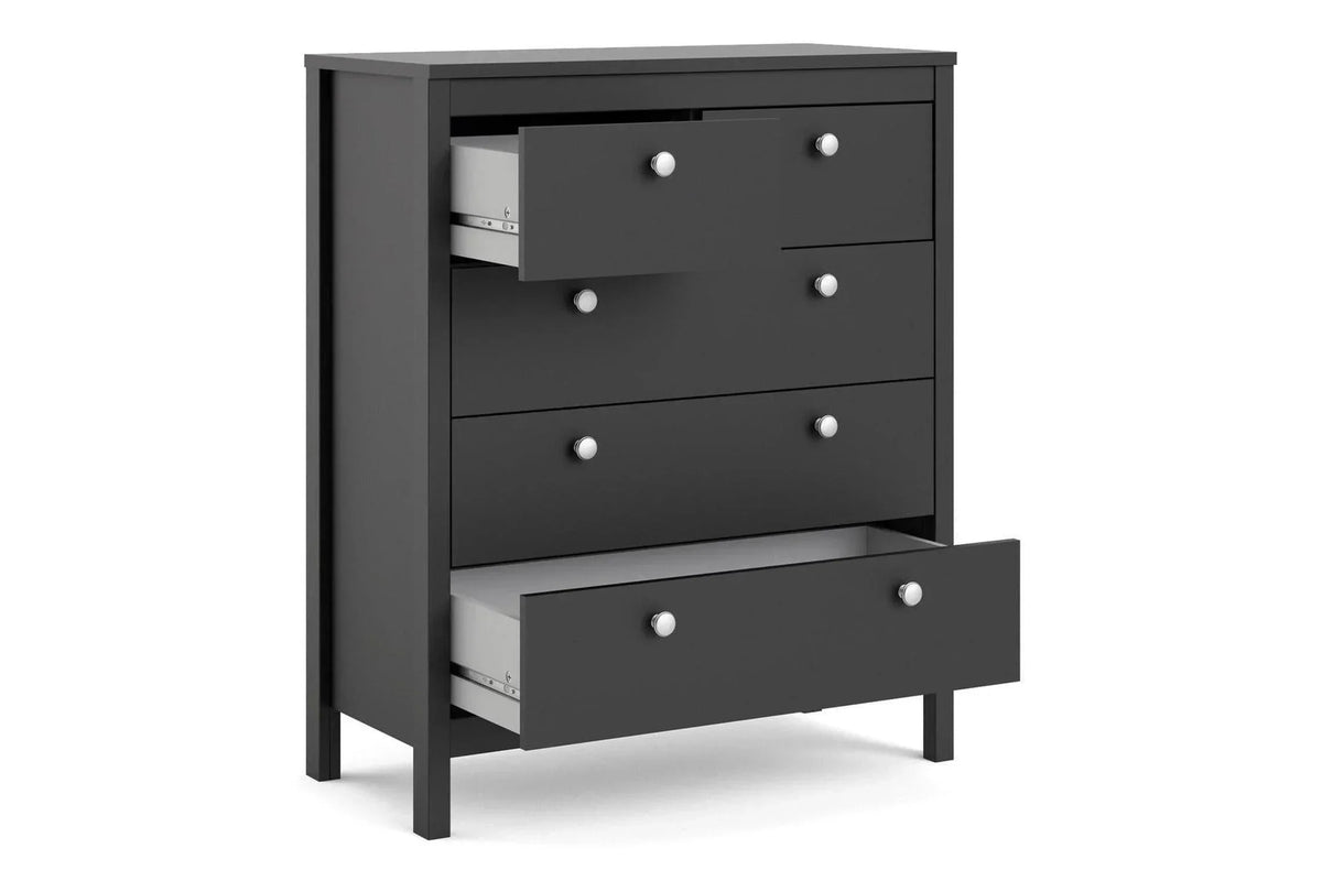Madrid Chest 3+2 Drawers In Matt Black