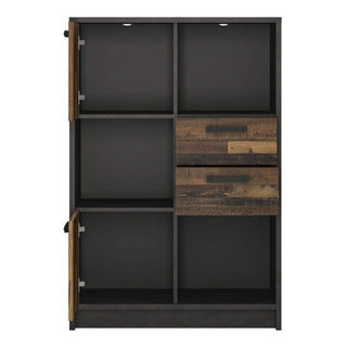 Brooklyn Bookcase with 2 Doors and 2 Drawers - Msofas LTD