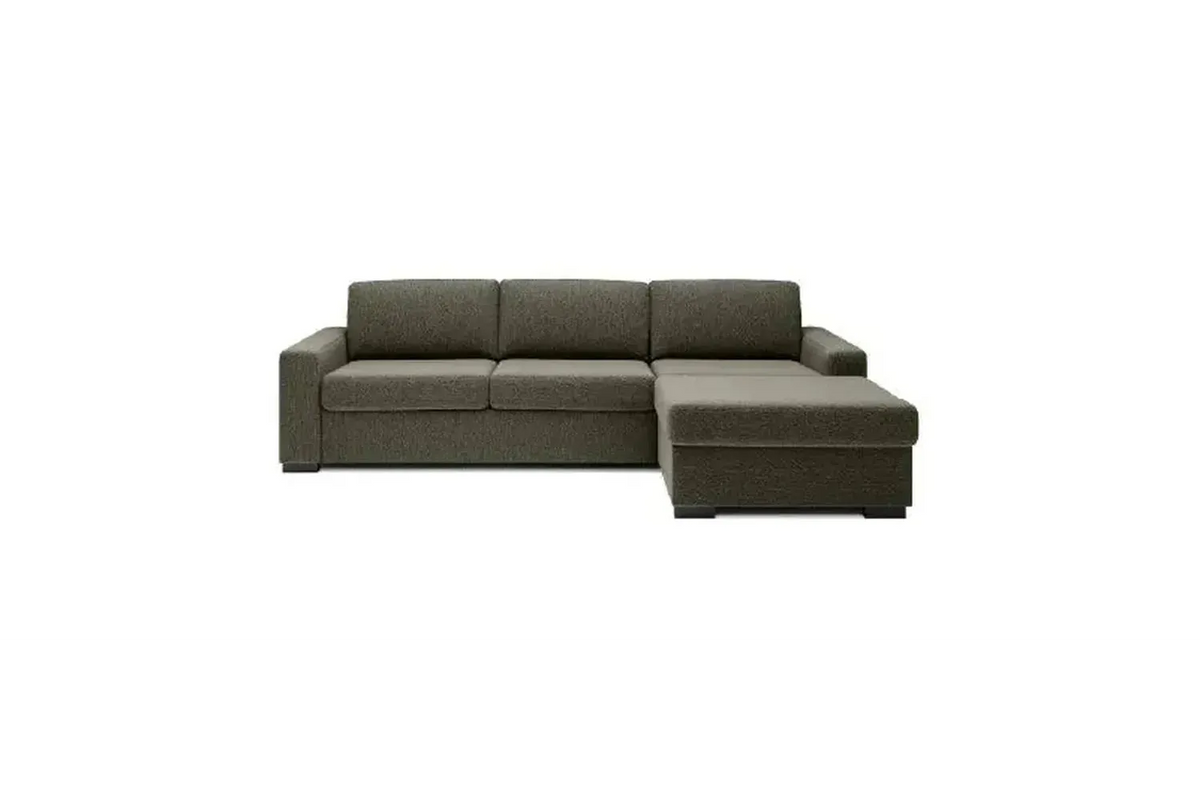 Vanilla Corner Sofa Bed With Storage