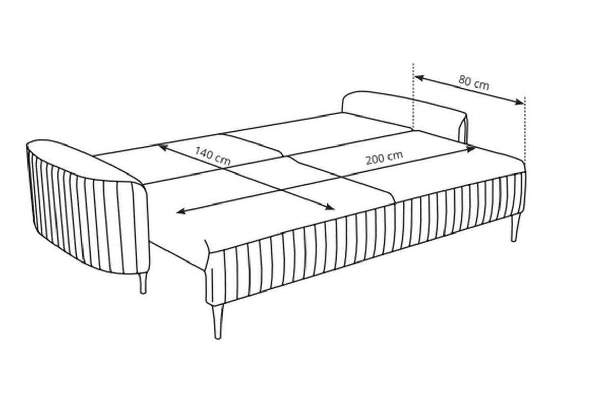 Veno 3 Seater Sofa Bed With Storage