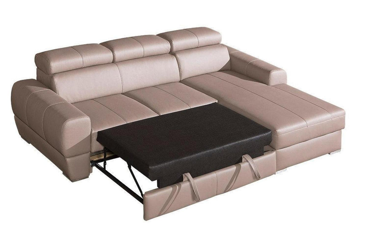 Vento I Corner Sofa Bed With Storage