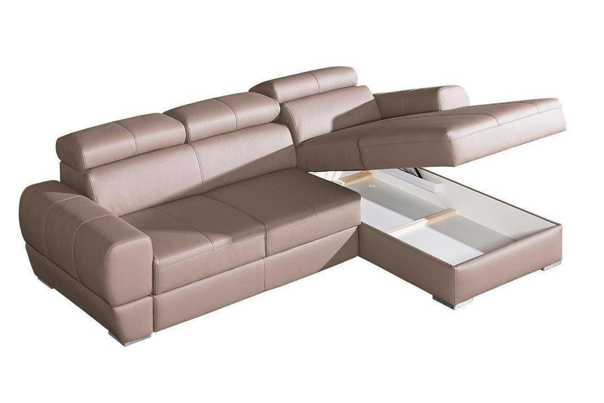 Vento I Corner Sofa Bed With Storage