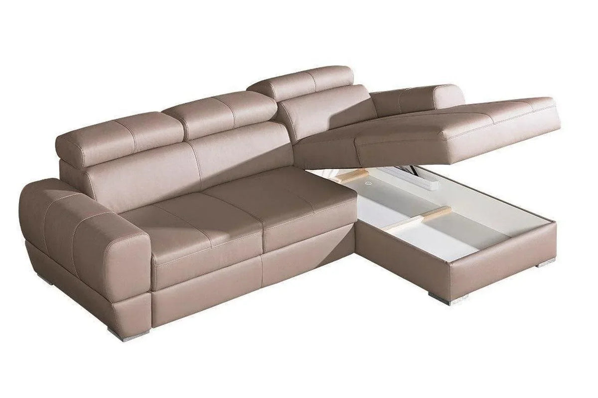 Vento I Corner Sofa Bed With Storage