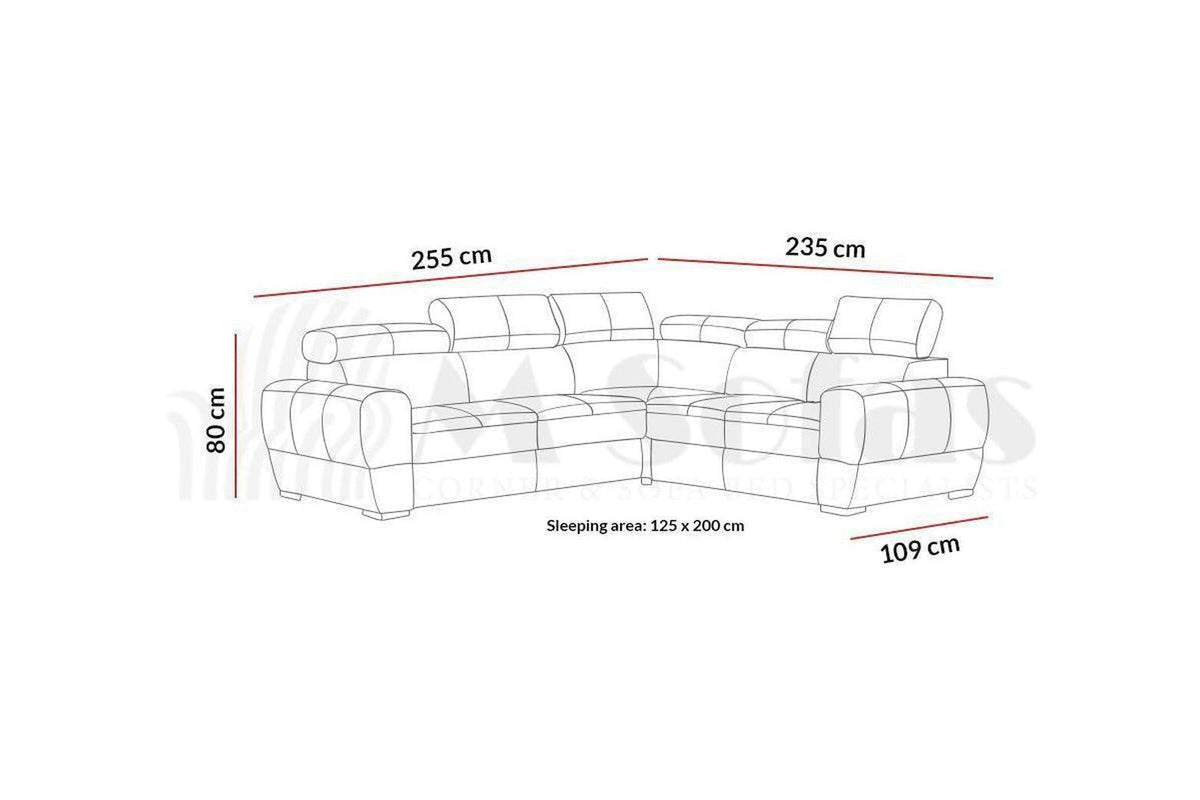 Vento Ii Corner Sofa Bed With Storage