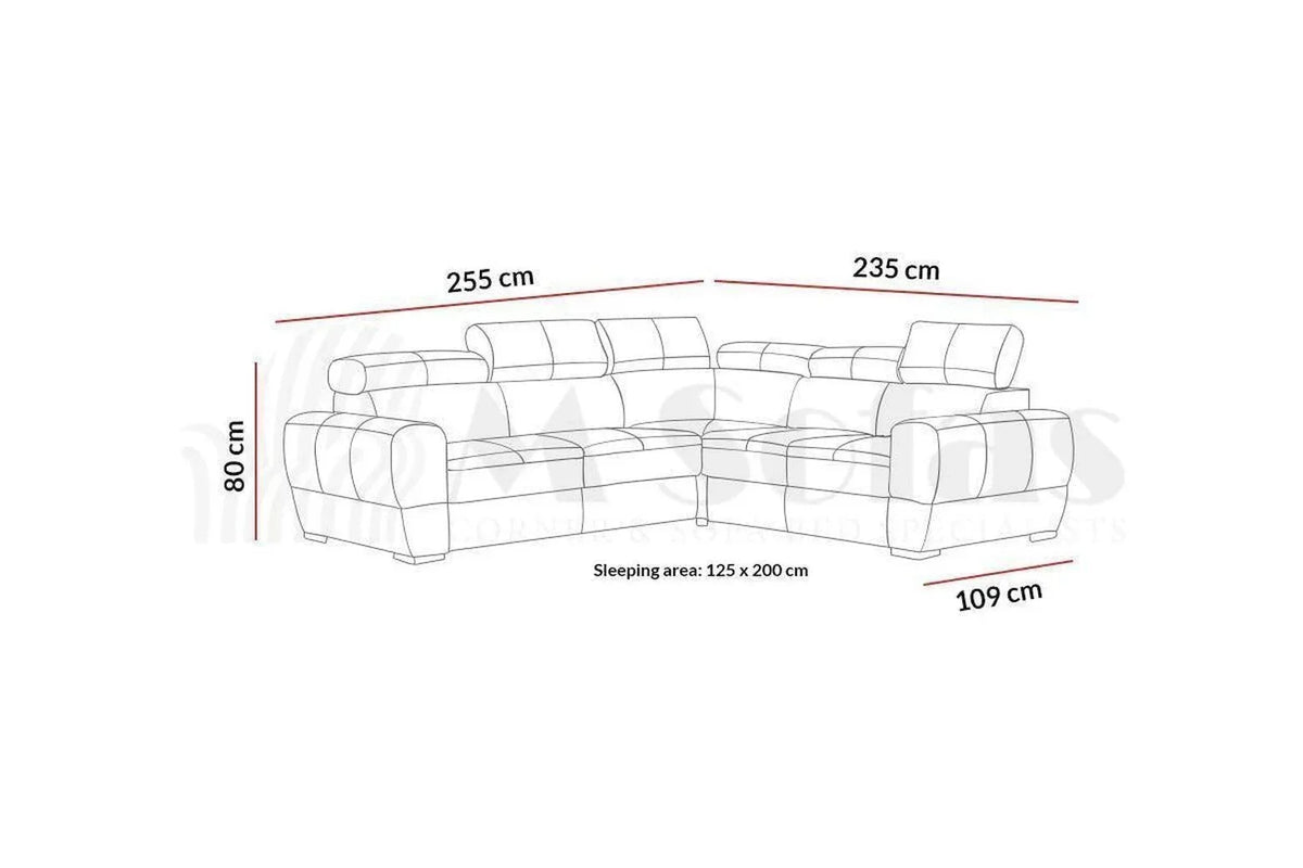 Vento Ii Corner Sofa Bed With Storage