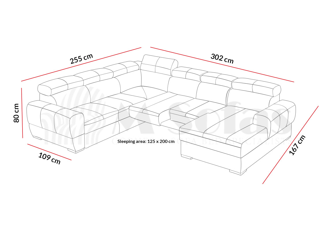 Vento III Corner Sofa Bed