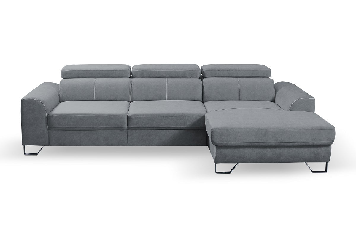 Asto Corner Sofa Bed Vera Grey - FAST DELIVERY 