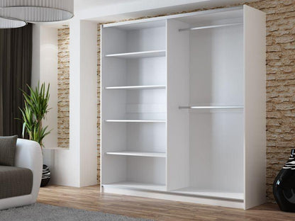 Vigo 200 White Wardrobe with Mirror