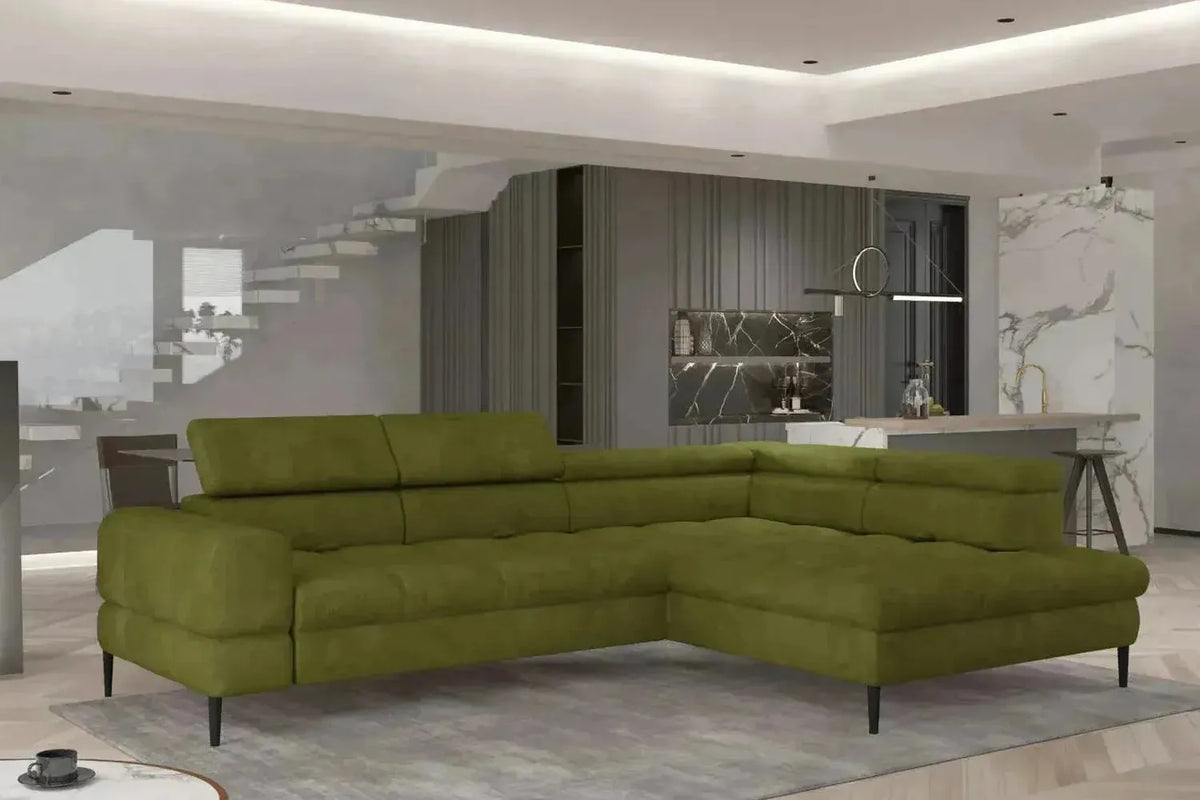 Voss L Corner Sofa Bed With Storage
