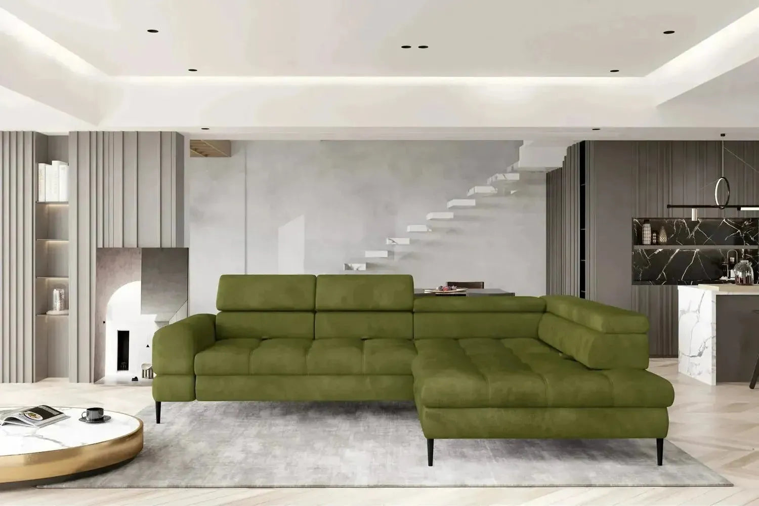 Voss L Corner Sofa Bed With Storage
