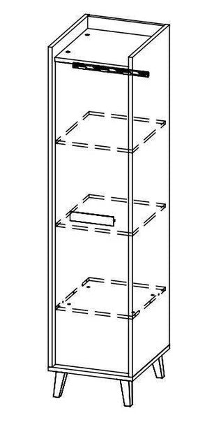 Werso Single Wardrobe 47 - Msofas LTD