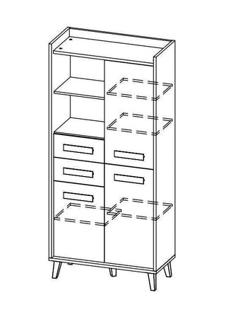 Werso Wardrobe I 90 - Msofas LTD